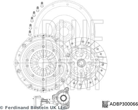 Blue Print ADBP300066 - Sankabos komplektas autoreka.lt