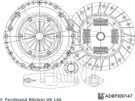 Blue Print ADBP300174 - Sankabos komplektas autoreka.lt