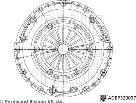 Blue Print ADBP320037 - Sankabos suspaudimo plokštelė autoreka.lt