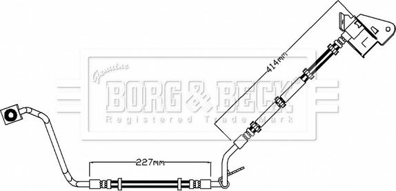 Borg & Beck BBH7625 - Stabdžių žarnelė autoreka.lt