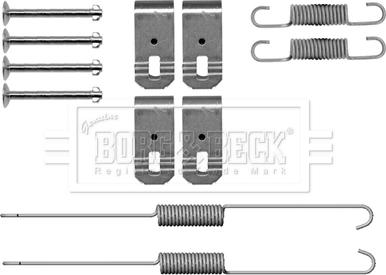 Borg & Beck BBK6319 - Priedų komplektas, stabdžių trinkelės autoreka.lt