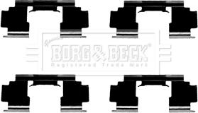 Borg & Beck BBK1436 - Priedų komplektas, diskinių stabdžių trinkelės autoreka.lt