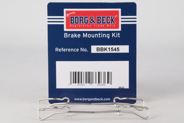 Borg & Beck BBK1545 - Priedų komplektas, diskinių stabdžių trinkelės autoreka.lt