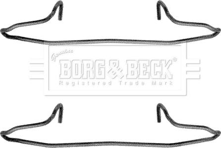Borg & Beck BBK1040 - Priedų komplektas, diskinių stabdžių trinkelės autoreka.lt