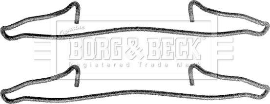 Borg & Beck BBK1038 - Priedų komplektas, diskinių stabdžių trinkelės autoreka.lt