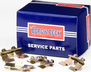 Borg & Beck BBK1142 - Priedų komplektas, diskinių stabdžių trinkelės autoreka.lt