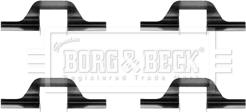 Borg & Beck BBK1392 - Priedų komplektas, diskinių stabdžių trinkelės autoreka.lt