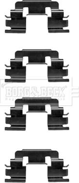Borg & Beck BBK1298 - Priedų komplektas, diskinių stabdžių trinkelės autoreka.lt