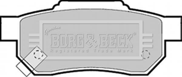 Borg & Beck BBP1453 - Stabdžių trinkelių rinkinys, diskinis stabdys autoreka.lt