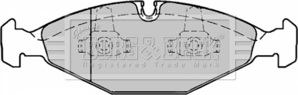 Borg & Beck BBP1568 - Stabdžių trinkelių rinkinys, diskinis stabdys autoreka.lt
