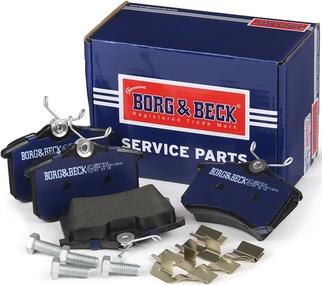 Borg & Beck BBP1512 - Stabdžių trinkelių rinkinys, diskinis stabdys autoreka.lt