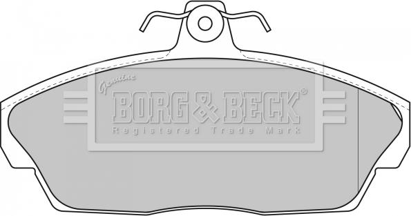 Borg & Beck BBP1662 - Stabdžių trinkelių rinkinys, diskinis stabdys autoreka.lt