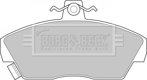 Borg & Beck BBP1109 - Stabdžių trinkelių rinkinys, diskinis stabdys autoreka.lt