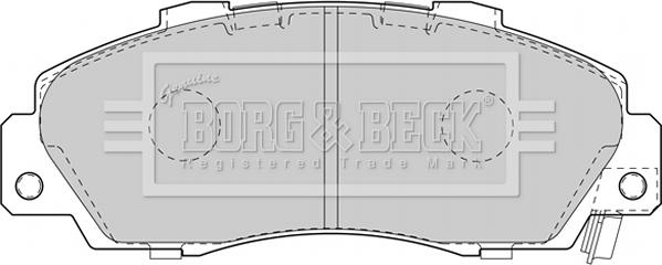 Borg & Beck BBP1845 - Stabdžių trinkelių rinkinys, diskinis stabdys autoreka.lt