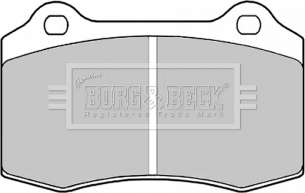 Borg & Beck BBP1823 - Stabdžių trinkelių rinkinys, diskinis stabdys autoreka.lt