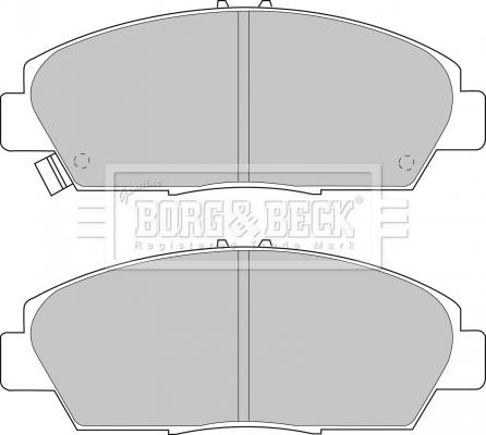 Borg & Beck BBP1398 - Stabdžių trinkelių rinkinys, diskinis stabdys autoreka.lt