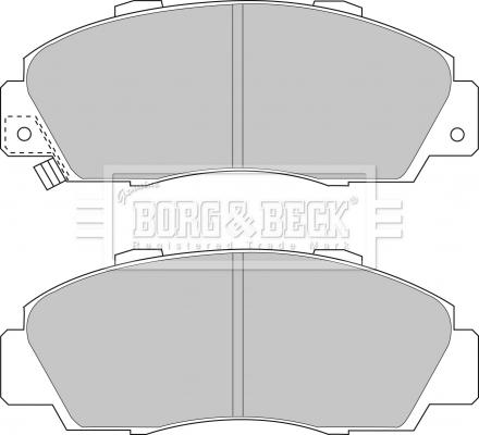 Borg & Beck BBP1389 - Stabdžių trinkelių rinkinys, diskinis stabdys autoreka.lt