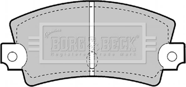 Borg & Beck BBP1247 - Stabdžių trinkelių rinkinys, diskinis stabdys autoreka.lt