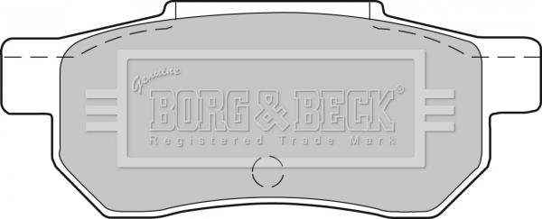Borg & Beck BBP1237 - Stabdžių trinkelių rinkinys, diskinis stabdys autoreka.lt