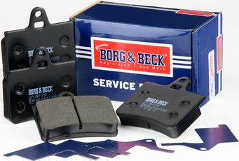 Borg & Beck BBP1710 - Stabdžių trinkelių rinkinys, diskinis stabdys autoreka.lt