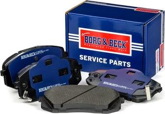 Borg & Beck BBP2081 - Stabdžių trinkelių rinkinys, diskinis stabdys autoreka.lt