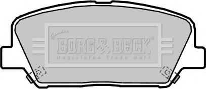 Borg & Beck BBP2364 - Stabdžių trinkelių rinkinys, diskinis stabdys autoreka.lt