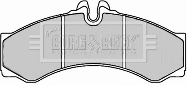 Borg & Beck BBP2247 - Stabdžių trinkelių rinkinys, diskinis stabdys autoreka.lt