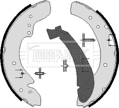 Borg & Beck BBS6195 - Stabdžių trinkelių komplektas autoreka.lt