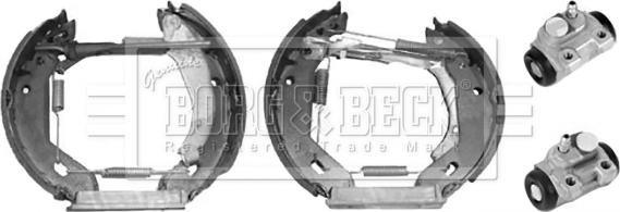 Borg & Beck BBS1065K - Stabdžių trinkelių komplektas autoreka.lt