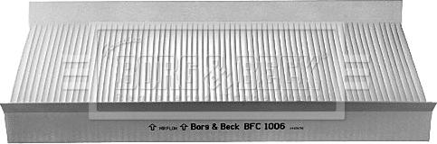 Borg & Beck BFC1006 - Filtras, salono oras autoreka.lt