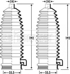 Borg & Beck BSG3297 - Gofruotoji membrana, vairavimas autoreka.lt