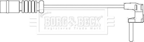 Borg & Beck BWL3002 - Įspėjimo kontaktas, stabdžių trinkelių susidėvėjimas autoreka.lt