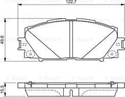 BOSCH 0 986 494 670 - Stabdžių trinkelių rinkinys, diskinis stabdys autoreka.lt