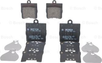 BOSCH 0 986 494 016 - Stabdžių trinkelių rinkinys, diskinis stabdys autoreka.lt