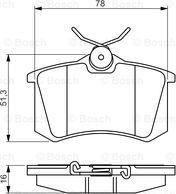 BOSCH 0 986 495 231 - Stabdžių trinkelių rinkinys, diskinis stabdys autoreka.lt