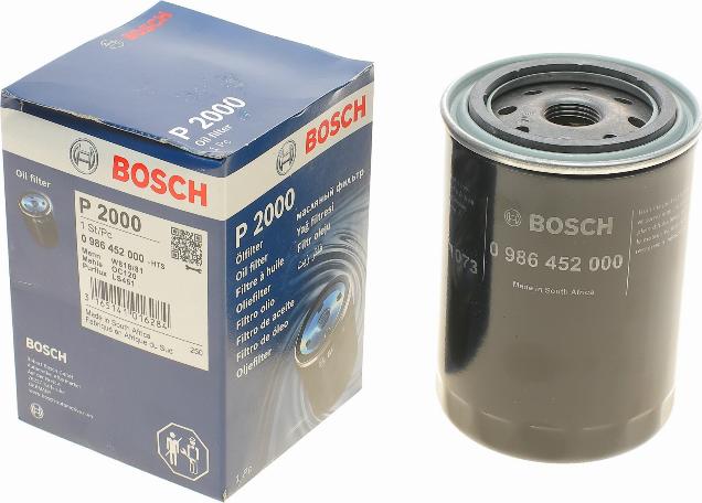 BOSCH 0 986 452 000 - Alyvos filtras autoreka.lt