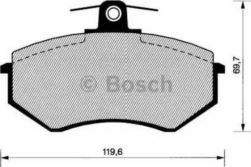 BOSCH 0 986 466 699 - Stabdžių trinkelių rinkinys, diskinis stabdys autoreka.lt