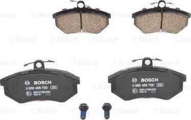 BOSCH 0 986 466 700 - Stabdžių trinkelių rinkinys, diskinis stabdys autoreka.lt