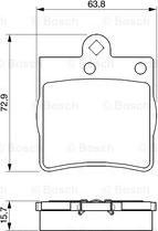 BOSCH 0 986 424 496 - Stabdžių trinkelių rinkinys, diskinis stabdys autoreka.lt