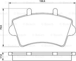 BOSCH 0 986 424 614 - Stabdžių trinkelių rinkinys, diskinis stabdys autoreka.lt