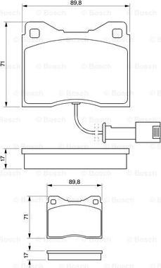 BOSCH 0 986 424 152 - Stabdžių trinkelių rinkinys, diskinis stabdys autoreka.lt