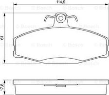 BOSCH 0 986 424 373 - Stabdžių trinkelių rinkinys, diskinis stabdys autoreka.lt