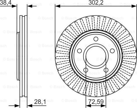 BOSCH 0 986 479 046 - Stabdžių diskas autoreka.lt