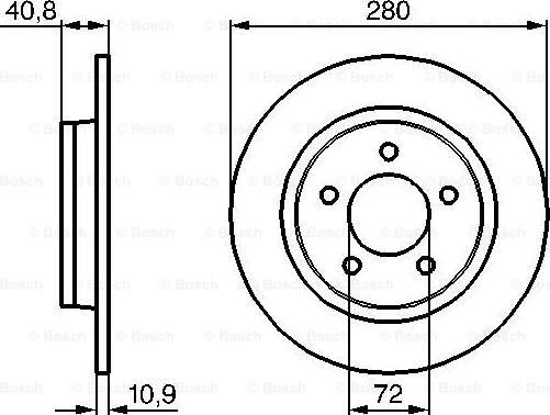 BOSCH 0 986 479 181 - Stabdžių diskas autoreka.lt