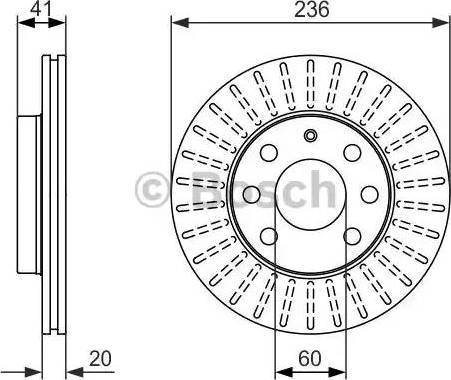 BOSCH 0 986 479 840 - Stabdžių diskas autoreka.lt