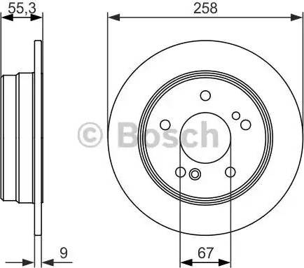 BOSCH 0 986 479 848 - Stabdžių diskas autoreka.lt