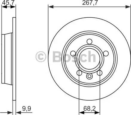 BOSCH 0 986 479 863 - Stabdžių diskas autoreka.lt