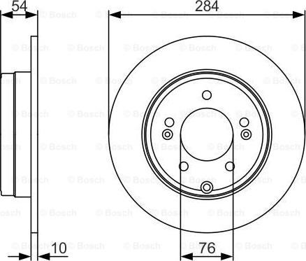 BOSCH 0 986 479 A45 - Stabdžių diskas autoreka.lt