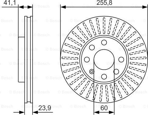 BOSCH 0 986 479 R76 - Stabdžių diskas autoreka.lt