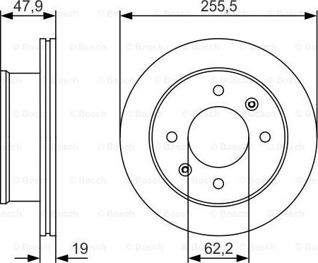 BOSCH 0 986 479 S21 - Stabdžių diskas autoreka.lt